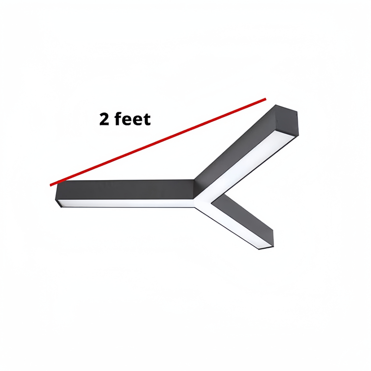 Коммерческий светодиодный линейный светильник Y-образной формы 690 мм